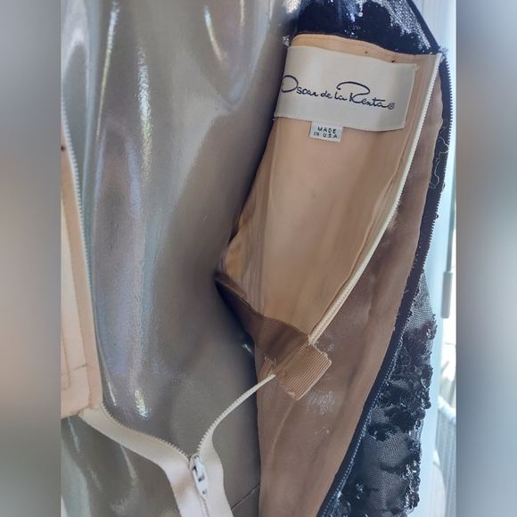 *$5,700 OSCAR DE LA RENTA GORGEOUS SILK BEAD SEQUIN RUNWAY DRESS US S - Picture 8 of 10